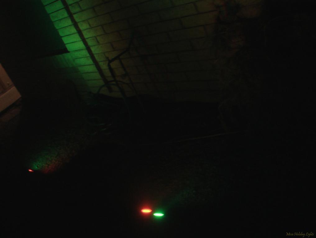 Color wash lights on the house