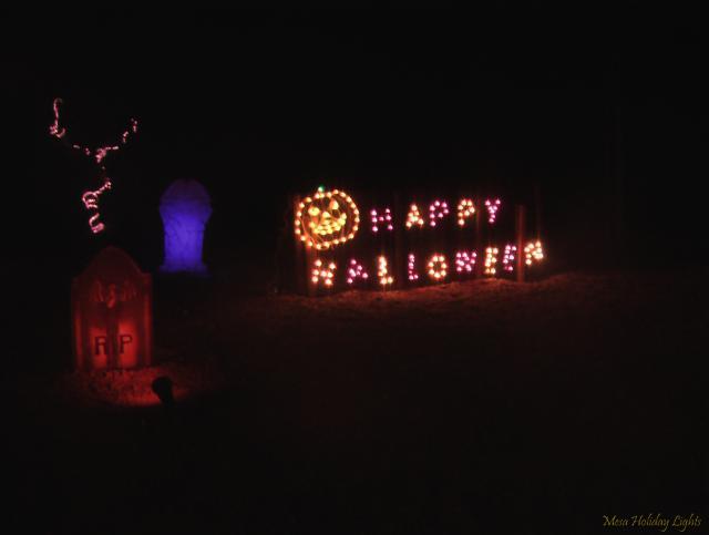 Close up of Happy Halloween