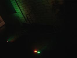 Color wash lights on the house